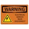 Signmission OSHA Warning Sign, 7" Height, 10" Width, Electrical Service Main Disconnect With Symbol, Landscape OS-WS-D-710-L-12099 - alternate 1